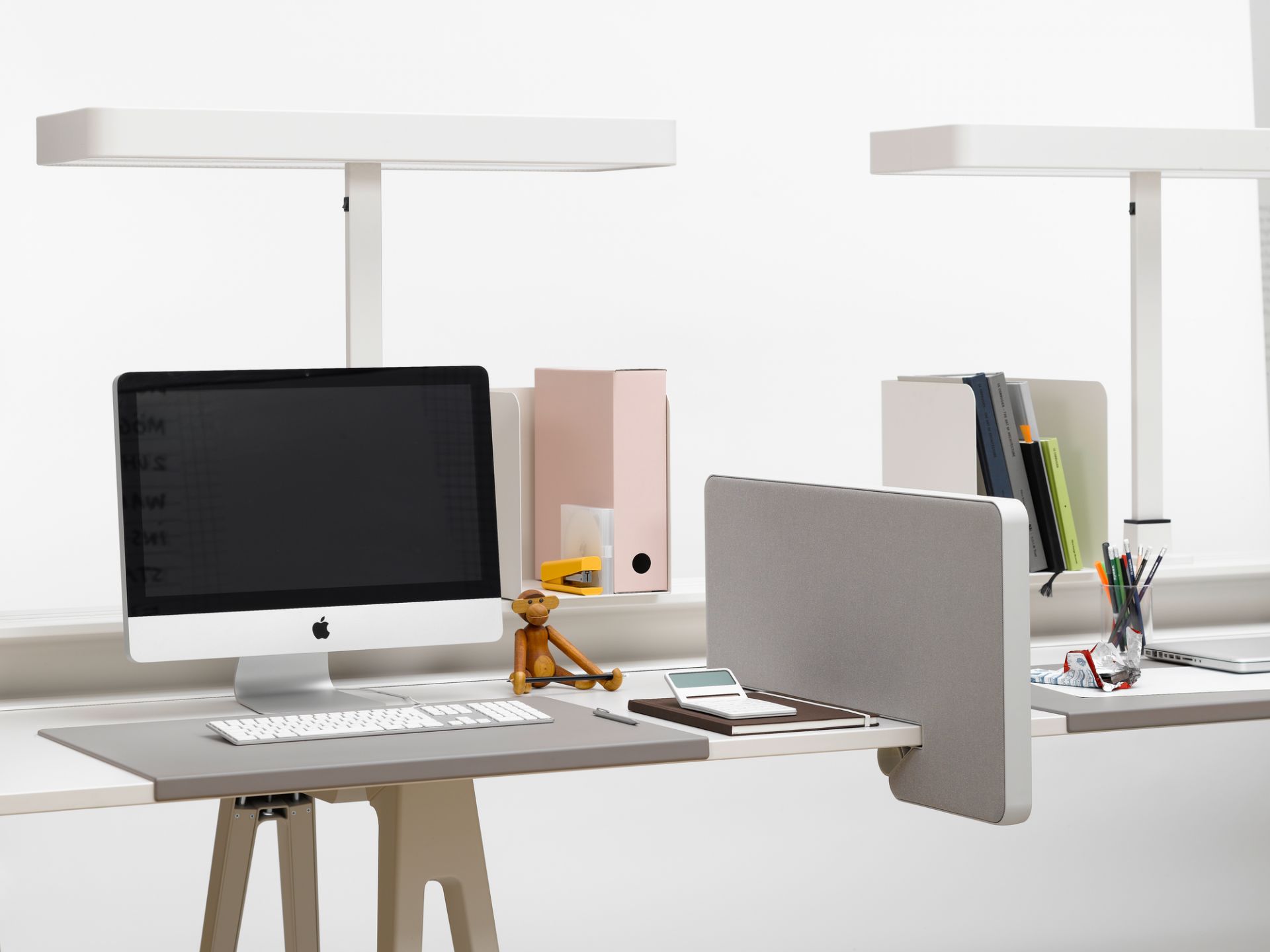 Joyn Desk pad Vitra Mauve grey